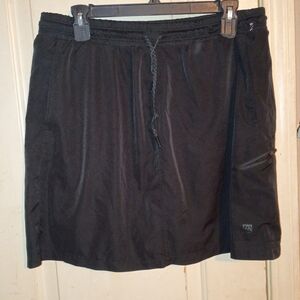 Men's Black Athletic Drawstring Shorts